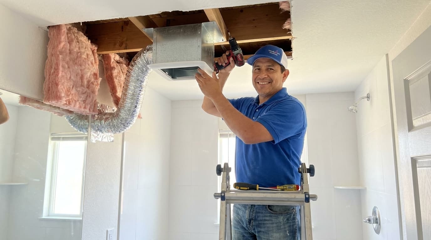 How to Install a Bathroom Exhaust Fan with Integrated Humidity Sensor