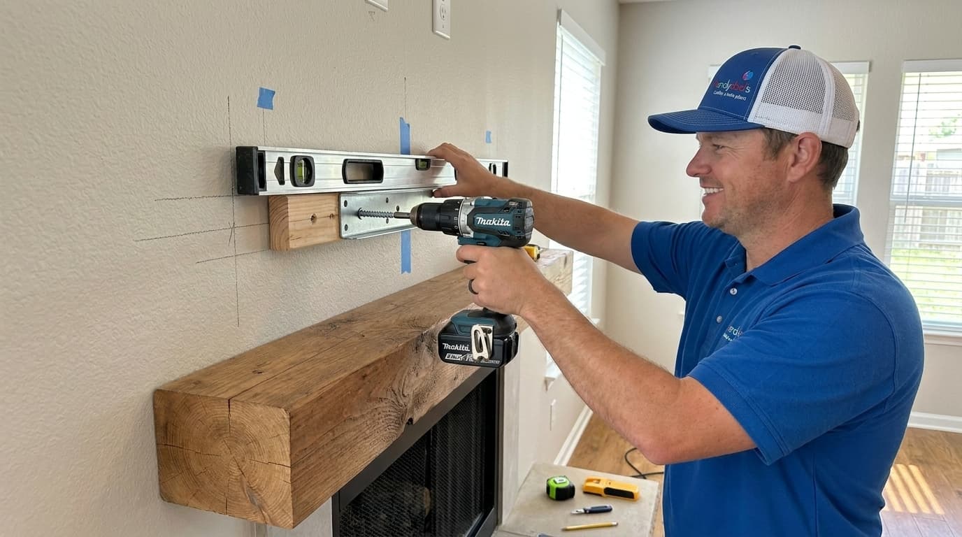 How to Install a Floating Mantel for Your Fireplace