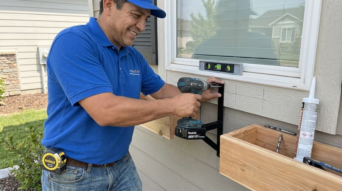 How to Install a Decorative Window Box for Curb Appeal