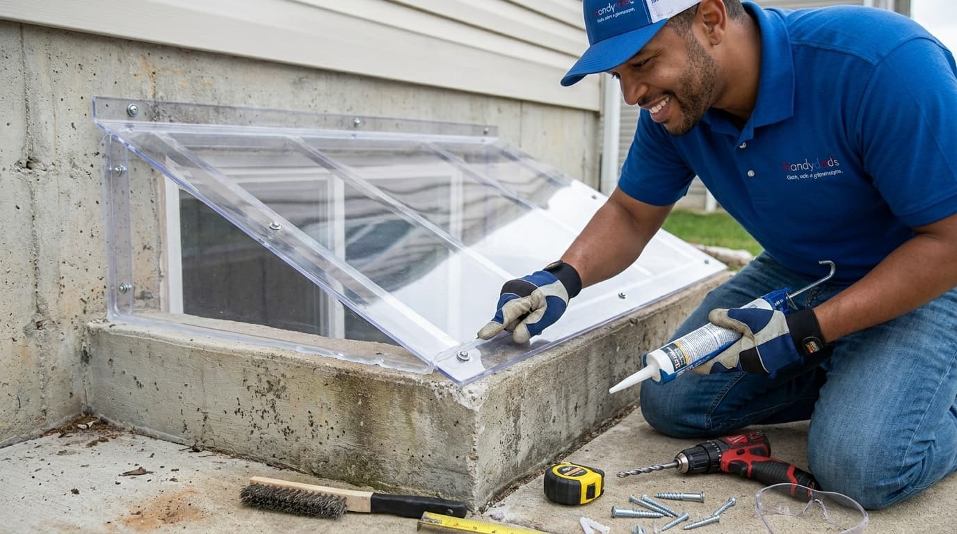 How to Install a Polycarbonate Window Well Cover for Basement Protection