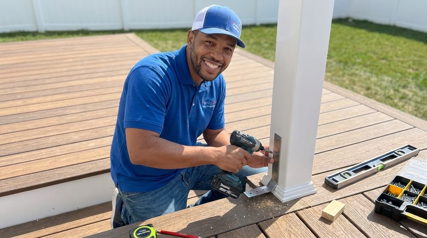 How to Install a Decorative Composite Deck Railing System